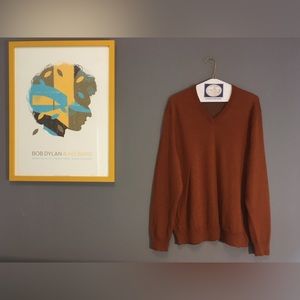 Club Room Orange V-Neck - Medium (M)